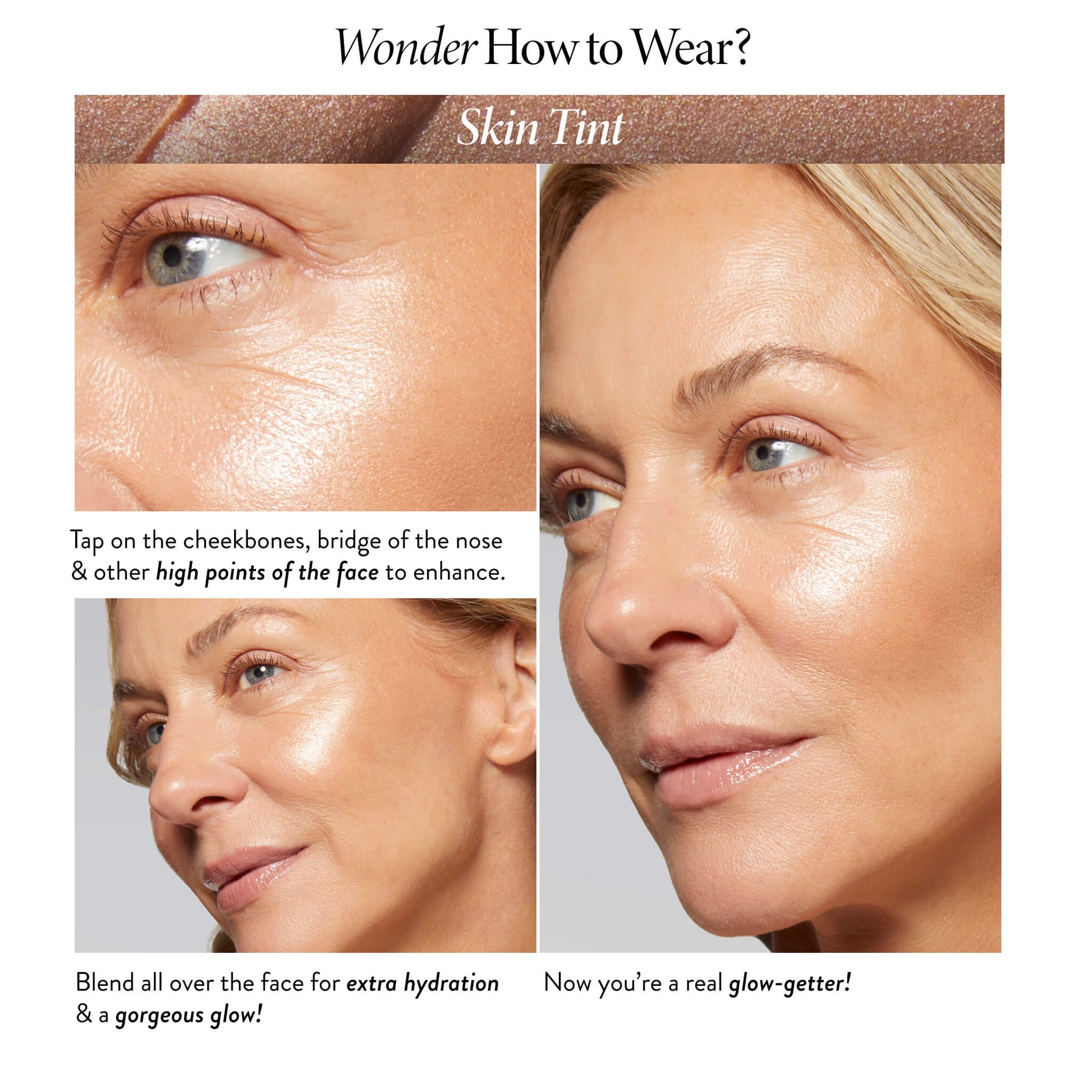The Wonder Balm Hydrating Skin Tint how to wear