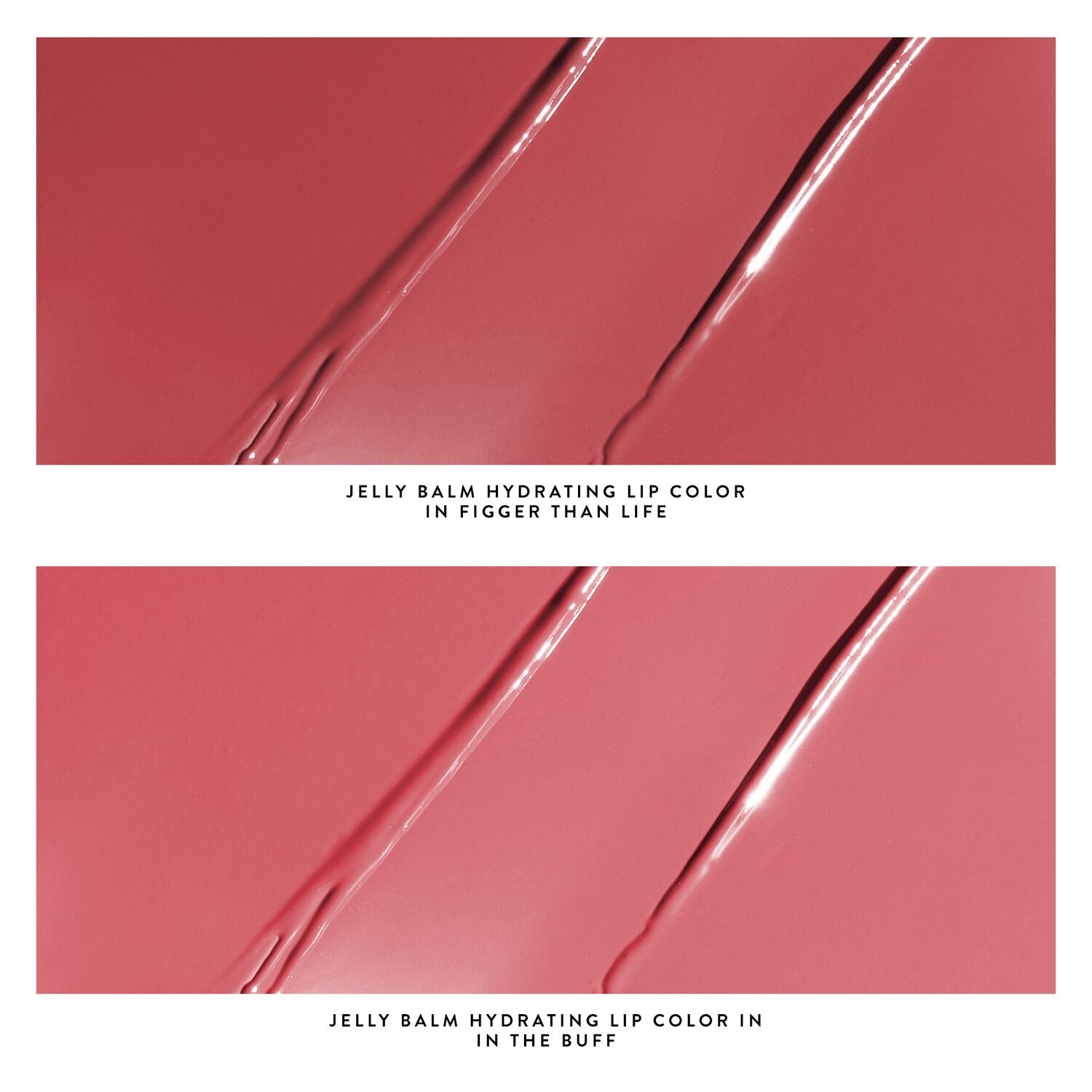 jelly balm texture with shade callout