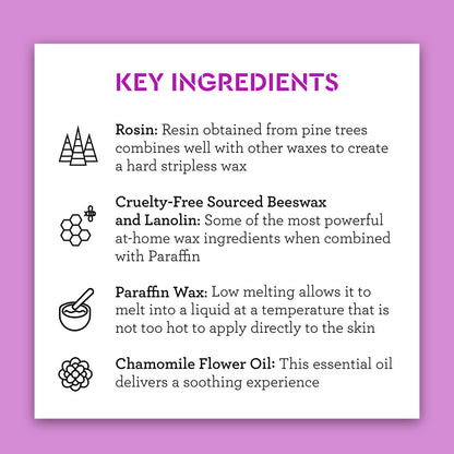 poetic waxing kit ingredient callout
